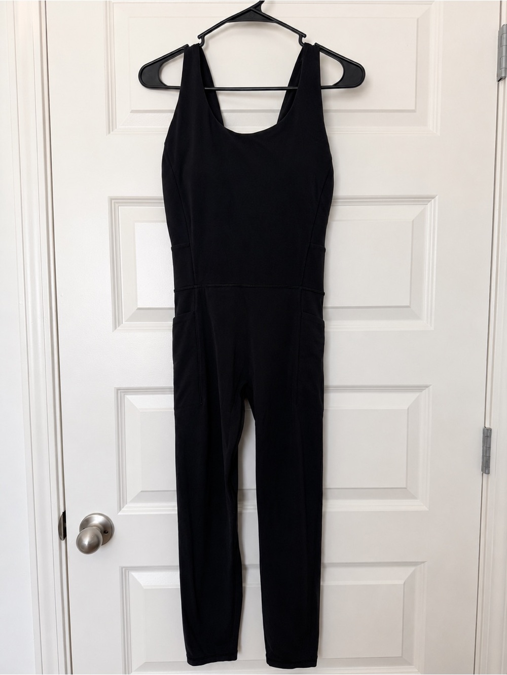 Athleta Black Sleeveless Full-Length Jumpsuit